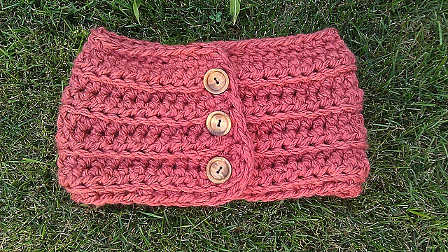 Copper Buttoned Cowl