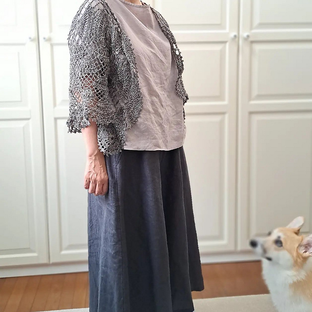 BR-14012 Fan Motif Cardigan