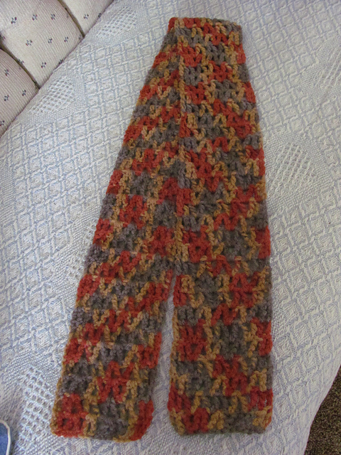 Easy Triples Crochet Infinity Scarf