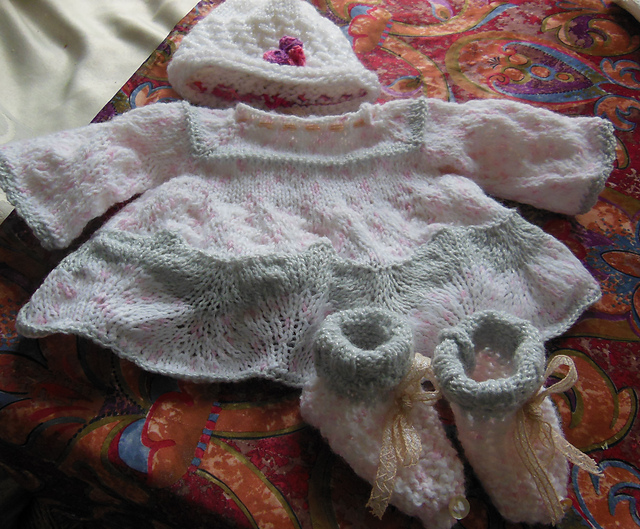 Knitted Baby Set #722