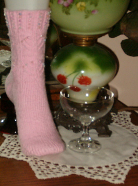 Pink Champagne Socks & Strawberry Footies