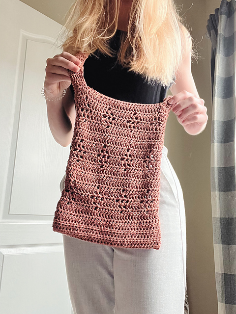 Diamond Geometric Crochet Purse