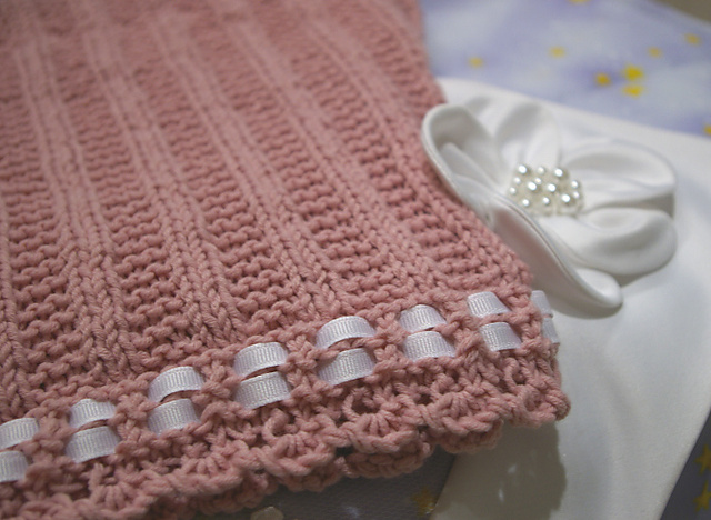 Ribbon Edged Blanket