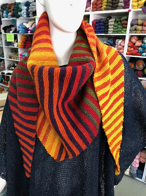 Shaded Lines Shawl