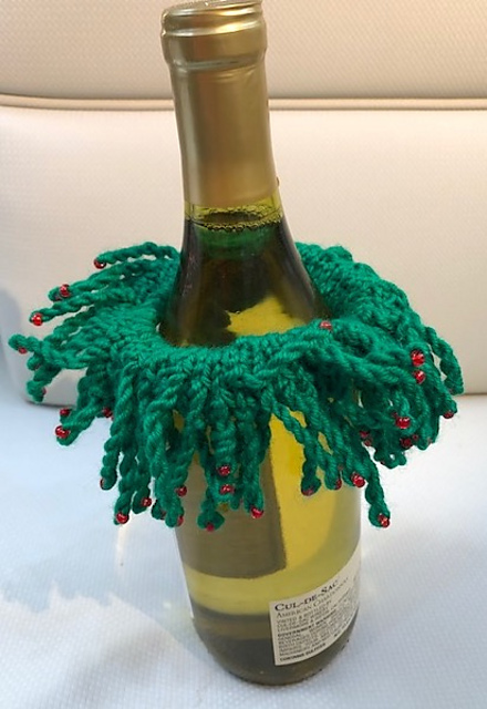 Wine Bottle Wreath