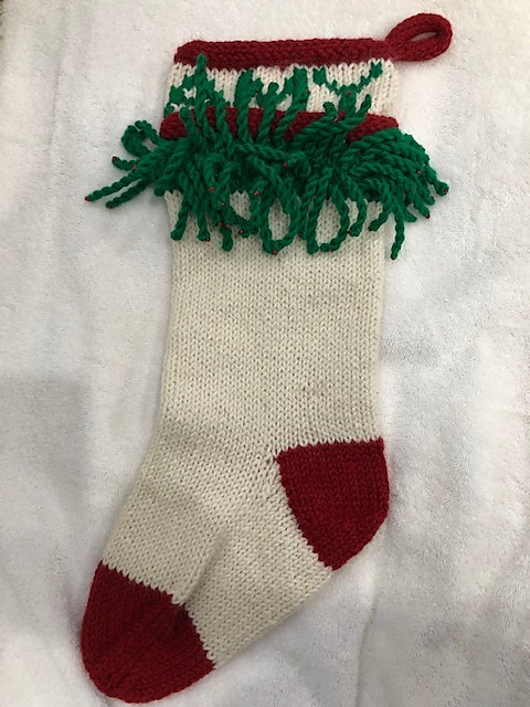 Christmas Wreath Socking