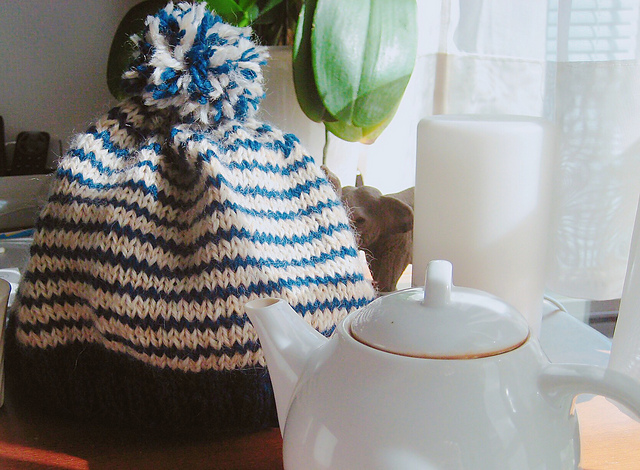 Marine style tea cosy