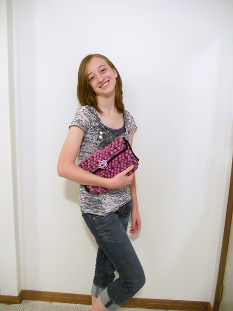 Bobble Clutch Purse
