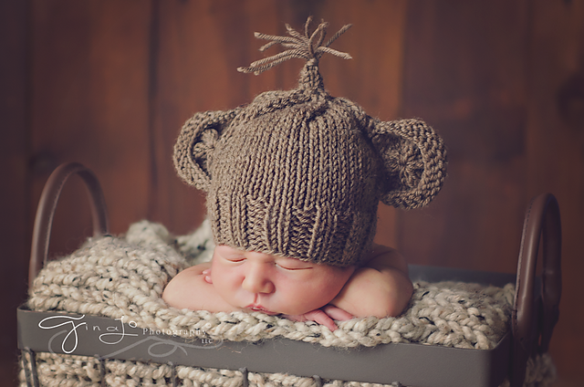 Newborn Monkey hat