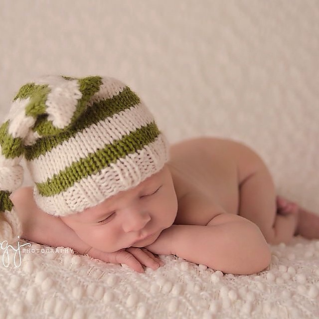 Striped Sleep Cap