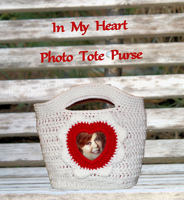 In My Heart - Reversible Photo Tote Purse