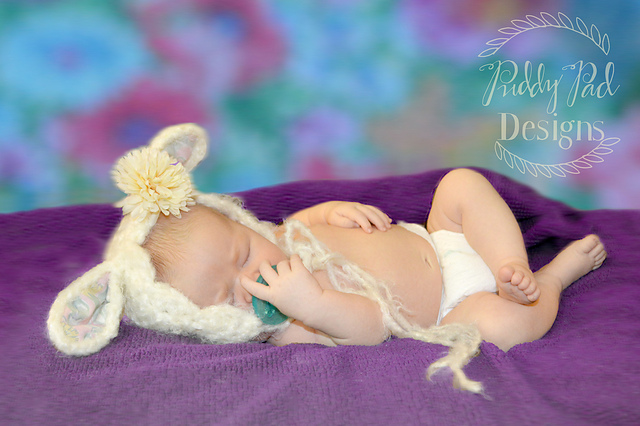 Newborn Lamb or Bunny Bonnet