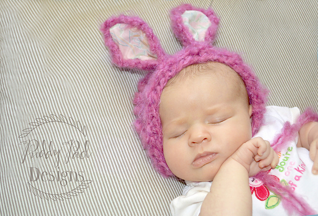 Knit Lamb or Bunny Bonnet
