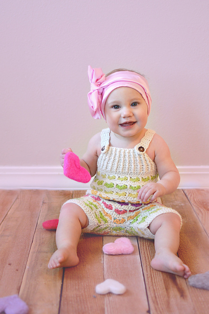 Heart Stitch Dungarees