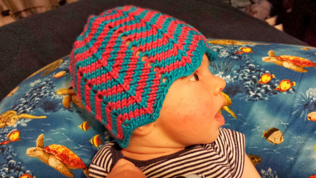 Chevron Baby Hat