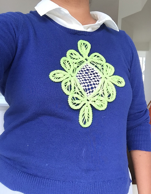 Point lace top