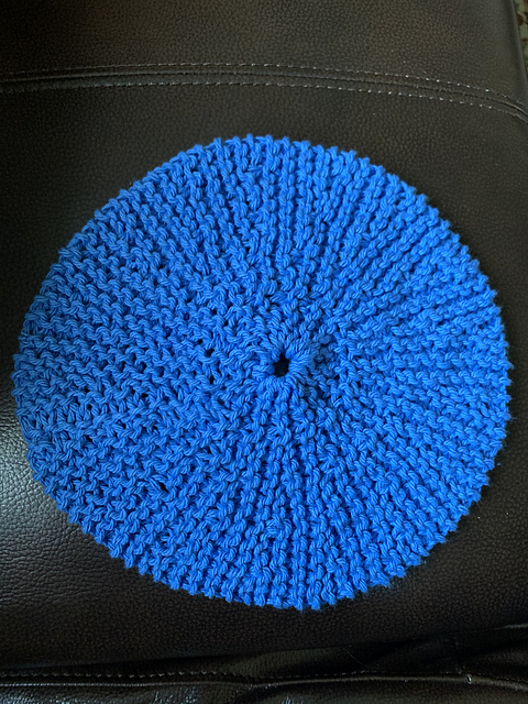 Round Short Row Dishcloth