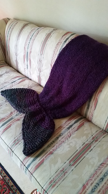 Mermaid Tail Blanket or Dolphin Tail