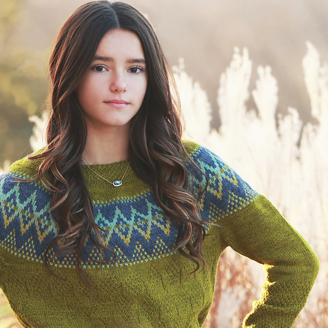 Diamonds and Purls Pullover