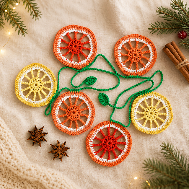 Citrus Orange Lemon Garland