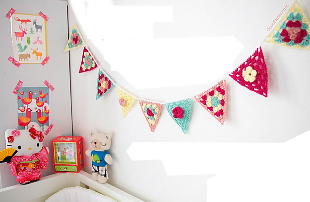 Guirlande Crochet Triangle