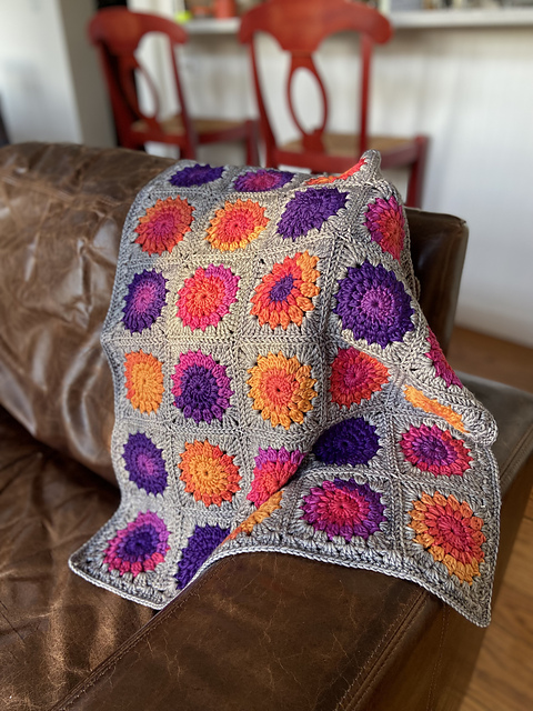 Crochet Flower Blanket