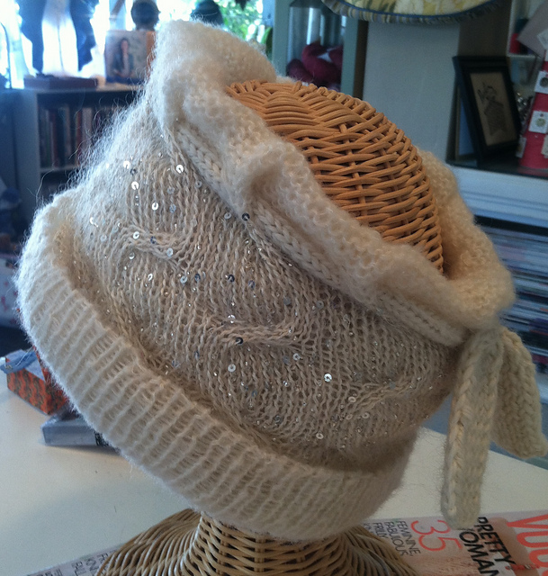 Bling layered Hat / Cowl / Head band
