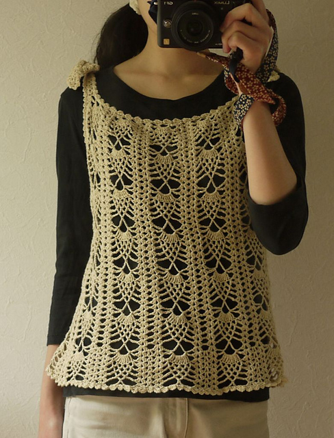 #99a-1 Pineapple pattern tunic
