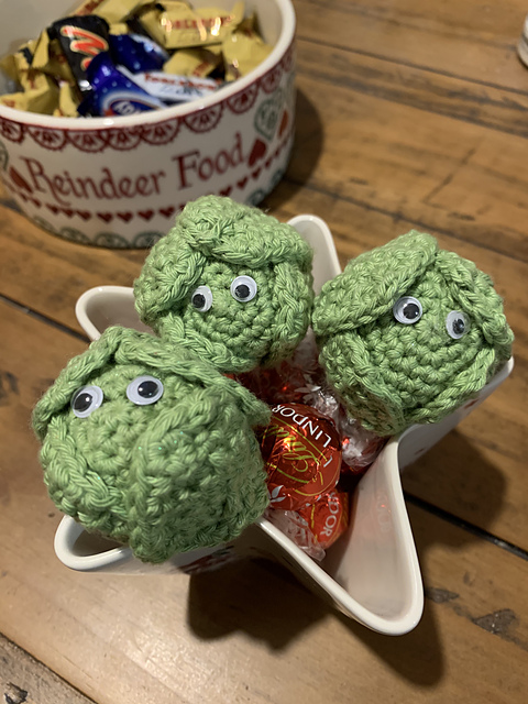 Crochet Brussel Sprout Chocolate Cover