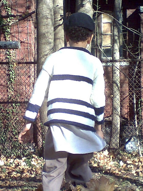 Dropped-Shoulder Ski Sweater