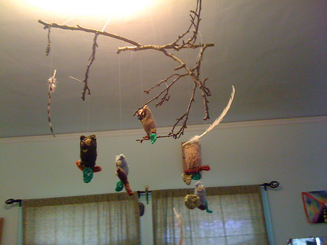 Fine Feathered Friends Owl Mobile