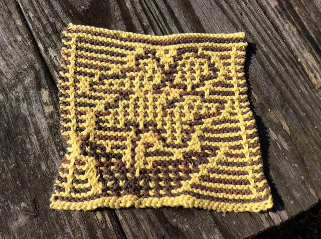 Daffodil Dishcloth