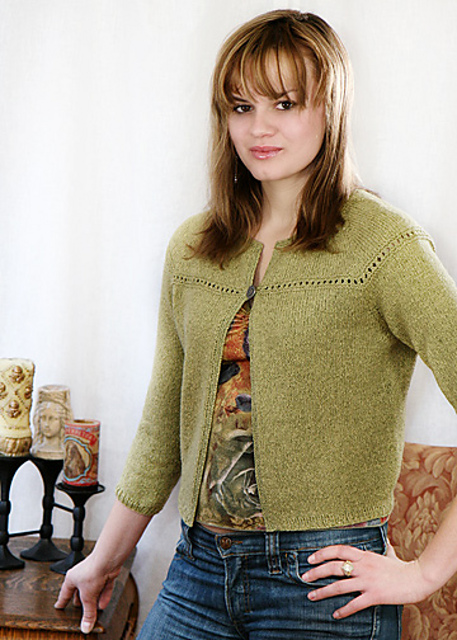Eyelet Cardi