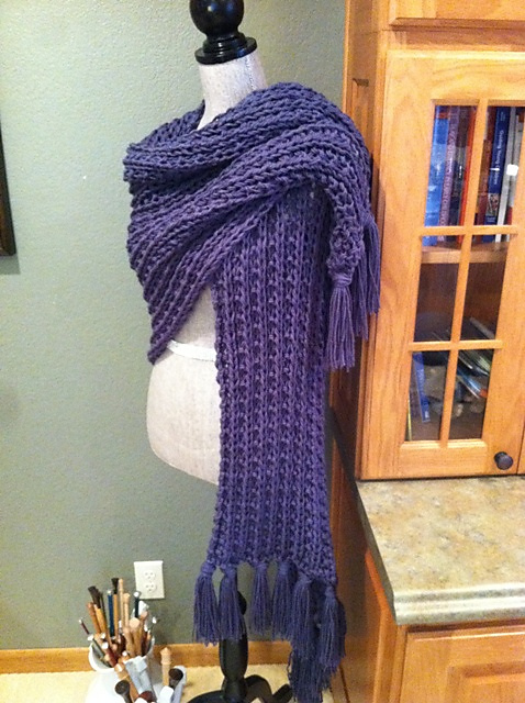 Simple Rib Stitch Prayer Shawl