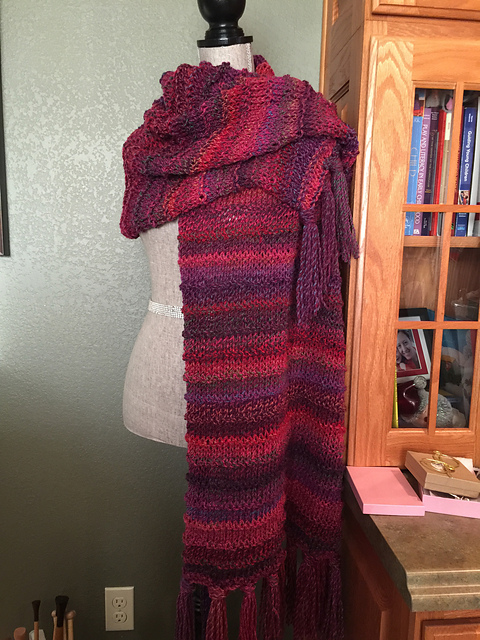 Purl Ridge Stitich Prayer Shawl