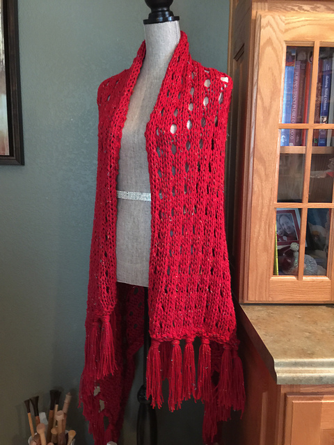 Eyelet Stitch Prayer Shawl