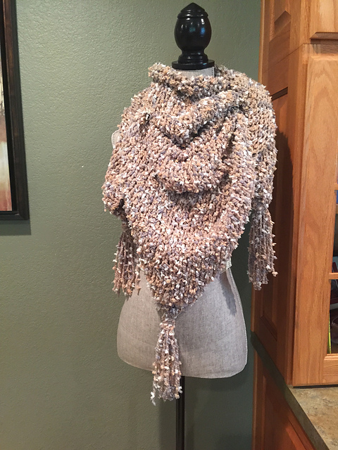 Chunky Stockinette Shawl