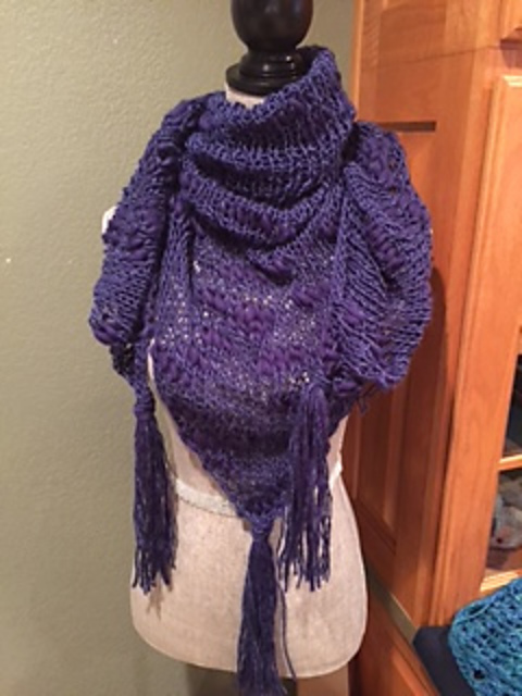 100-Stitch Oversized Triangle Scarf