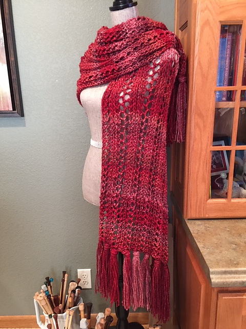 Herringbone Lace Stitch Prayer Shawl