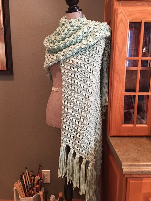 Pebble Stitch Prayer Shawl
