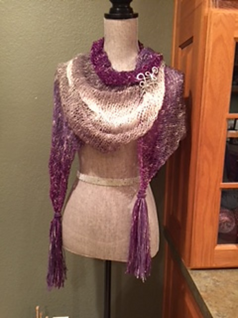 Stockinette One Skein Shawl