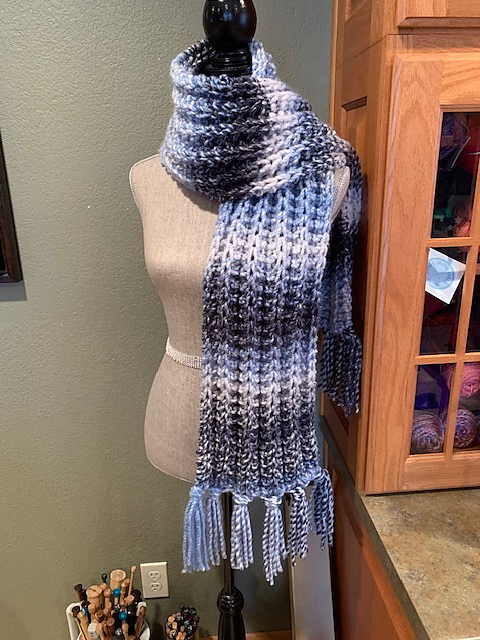 Bulky No-Purl Scarf
