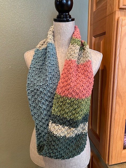Double Moss Stitch Cowl