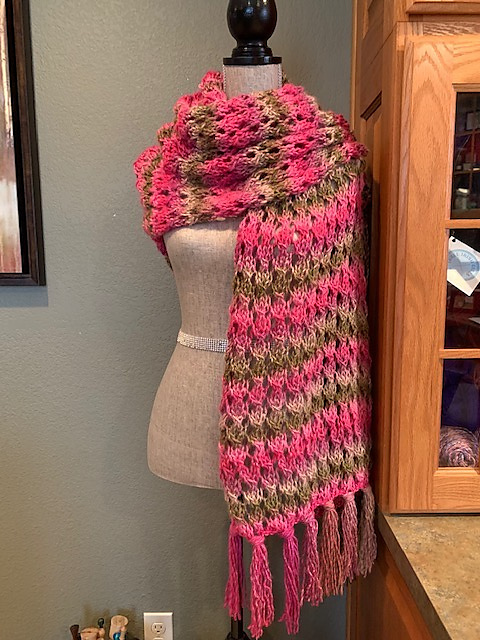 Dog Rose Prayer Shawl