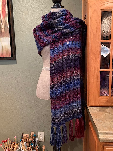 Pillar Openwork Prayer Shawl