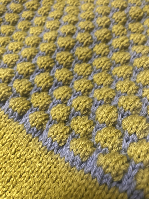 G Tuck Stitch Muffler 引上げ模様のマフラー