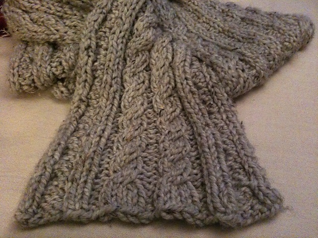 Chunky Cable Scarf