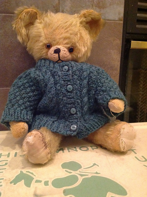 Teddy bear  Aran Cardigan