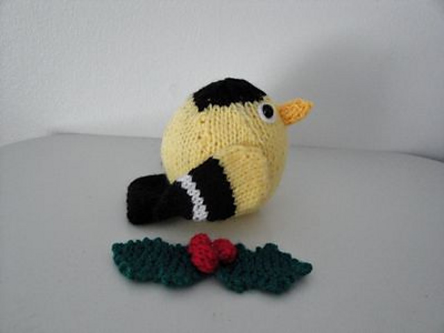 Gold Finch Christmas Ornament