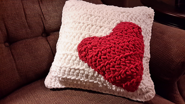 Puffy Heart Pillow